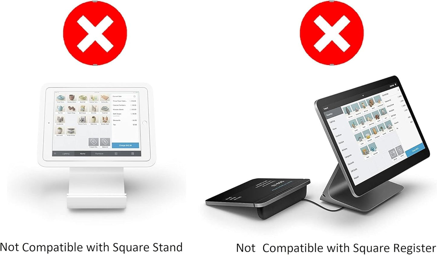 Heavy Duty Cash Register Drawer + Thermal Receipt Printer (80mm) + Barcode Scanner (Cordless) [Black] NOT for Square