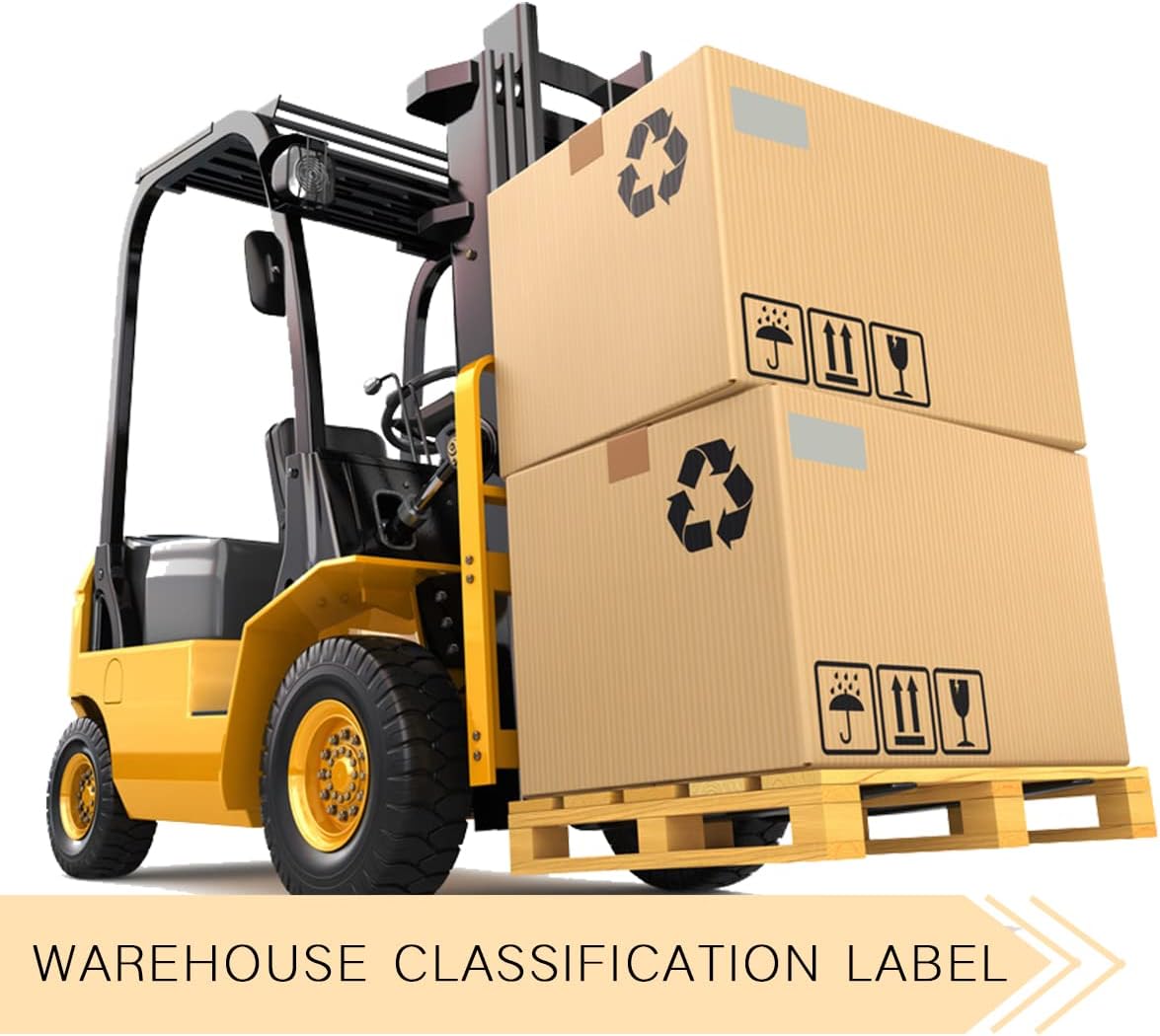 PARLAIM 3 X 5 inch Rectangle Inventory Labels Color Coding Stickers, 250PCS Permanent Sticker for Warehouse Moving Box Square Label (Gray)