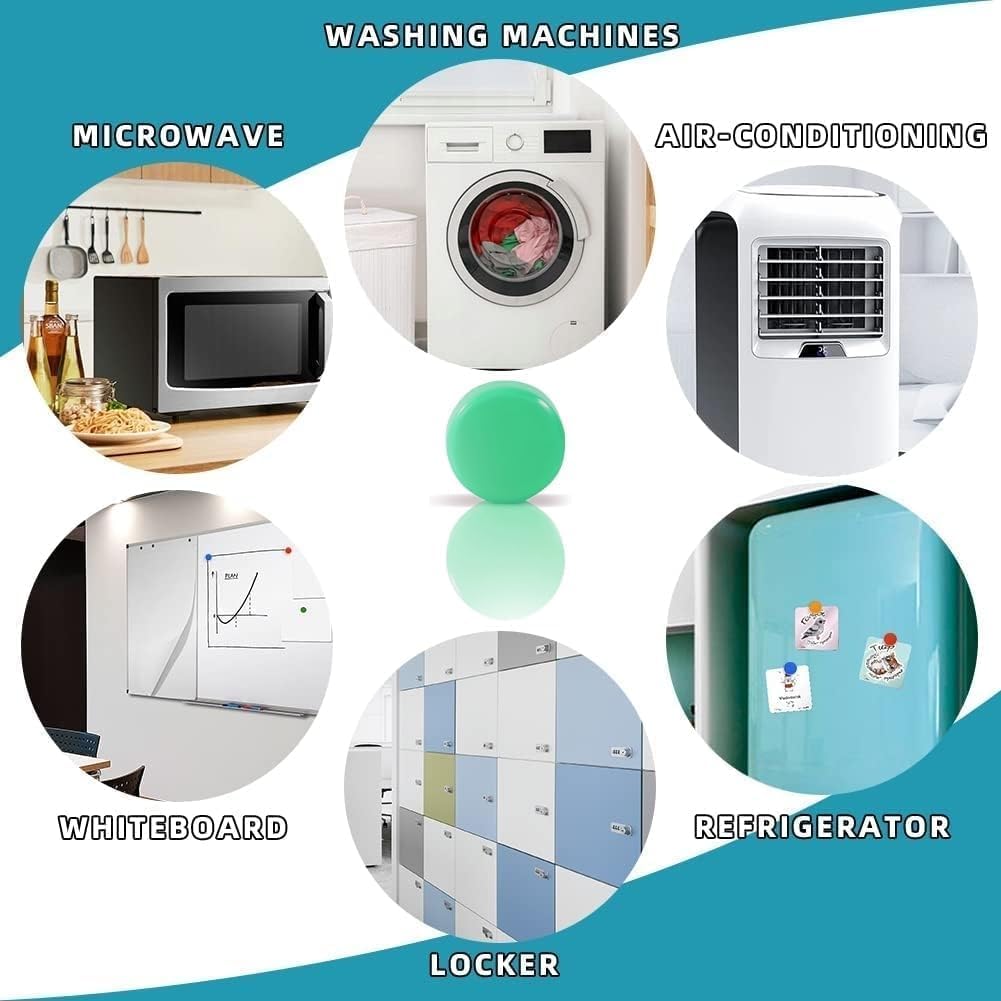 Qualsen Fridge Magnets, 20pcs Mini Cute Magnets for Fridge, Whiteboard, Locker, Kitchen, Office (Pink Tones)