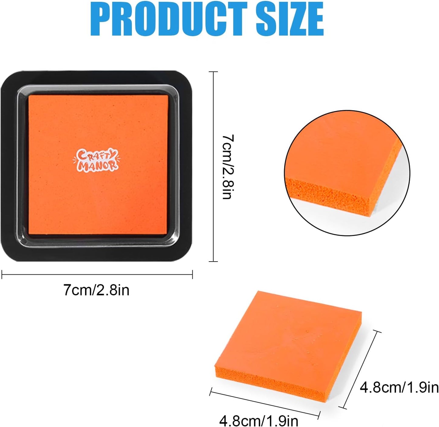 CraftyManor 4 Colors Washable Stamp Pad for Kids Finger Paint, Latex Foam Fingerprint Inkpad, Water Base Ink Stamps Pads for Kid Classroom, Clothing, Letter (4 Colors-02)