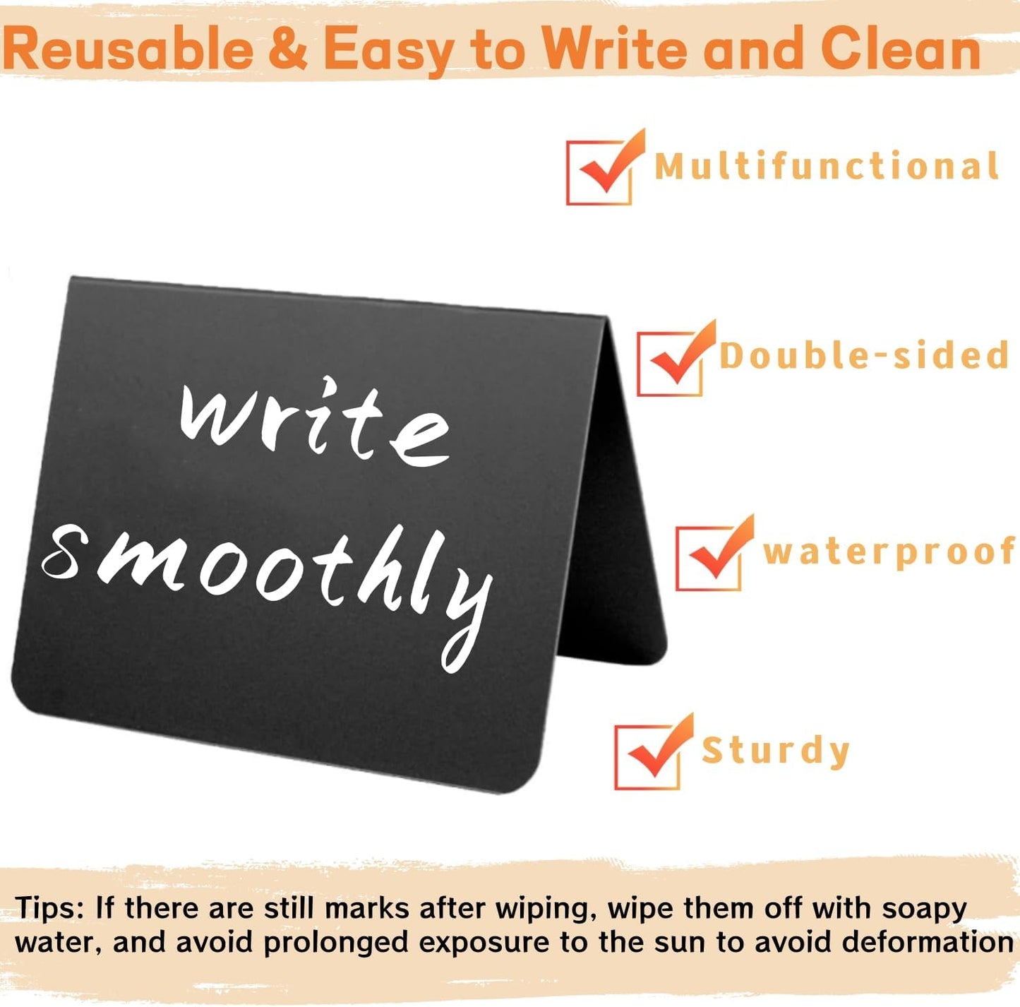 20 Pack Mini Chalkboard Signs Food Labels for Party Buffet, Reusable Small Chalk Boards for Birthday Bakery Wedding Table Signs Food Tags Place Cards with 12 Markers, 32 Blackboard Stickers