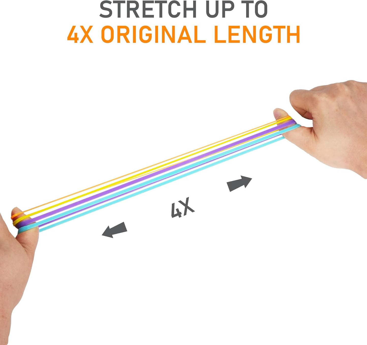 LotFancy Rubber Bands, 1/2 Pound Assorted Size #64#33#19 Colored Rubber Bands Office Supplies