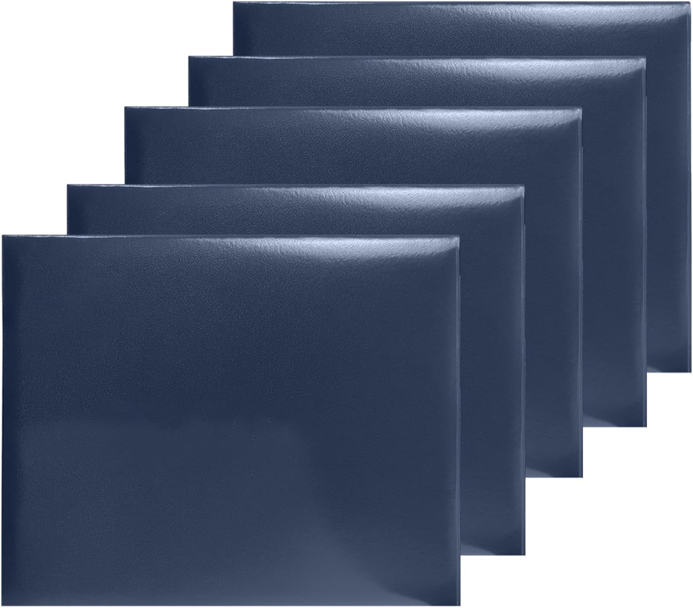 Certificate Holders 8.5"x11" Graduation Diploma Cover Document Leather Folders,Navy Blue-5 Pack