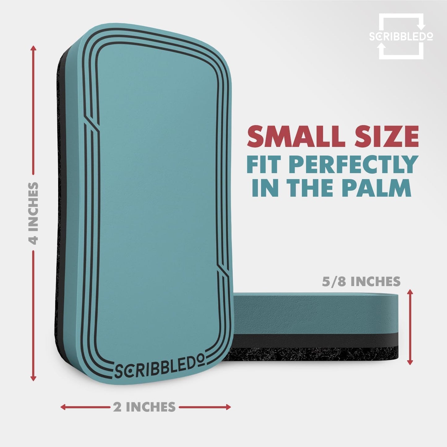 SCRIBBLEDO Boho Dry Erase Erasers 4 Pack Magnetic Whiteboard Erasers in Soft Modern Colors White Board Eraser Dry Erase Board Cleaner for Teachers Students Office & Classroom