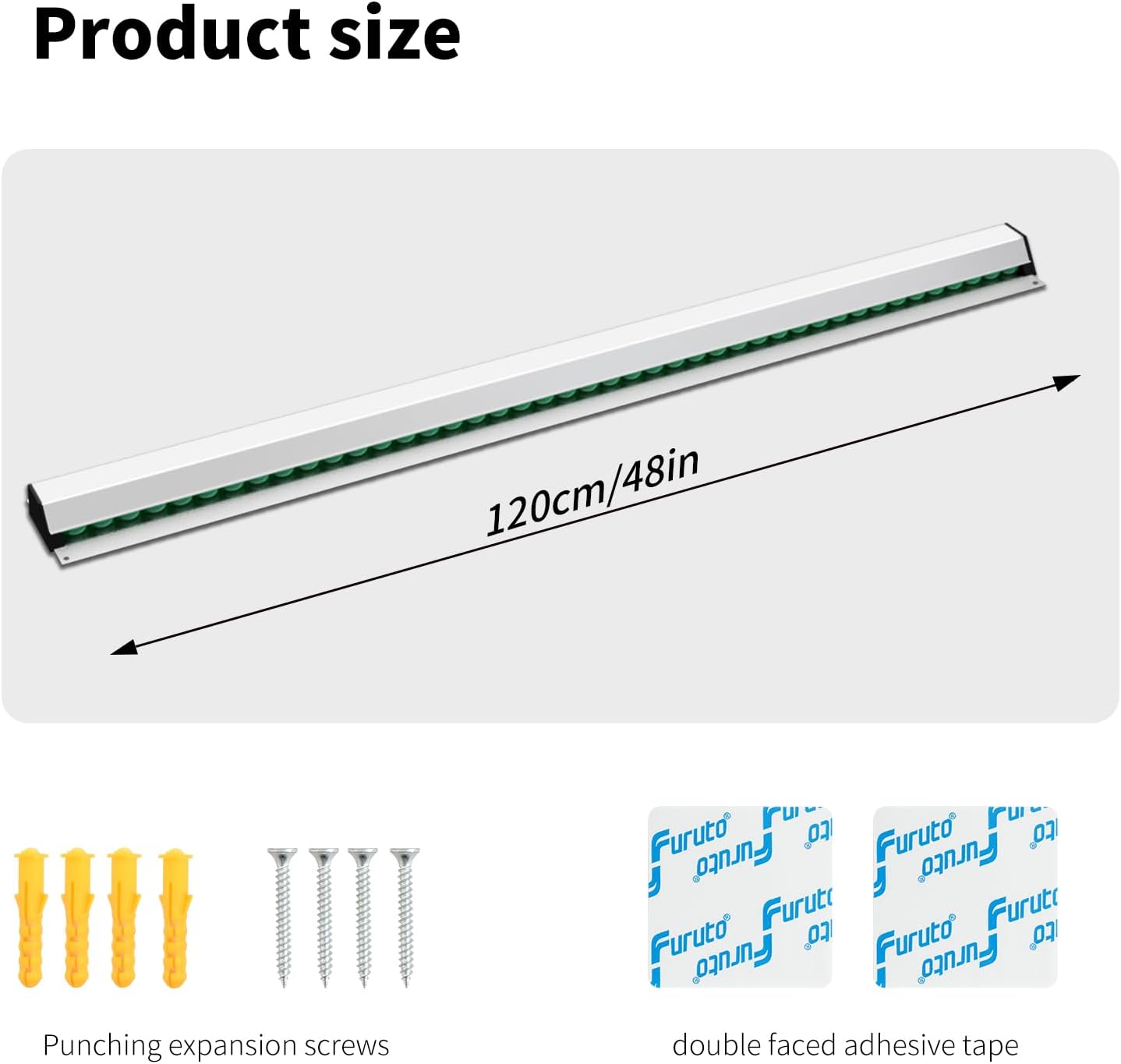 CjgyzTicket Holder for Restaurant, 36/48/60 inches, Restaurant Order Holder，Durable and Easy to use, Suitable for Commercial Kitchens, cafes, Fast-Food(48 Inch, 2 Pcs) (48 Inch)