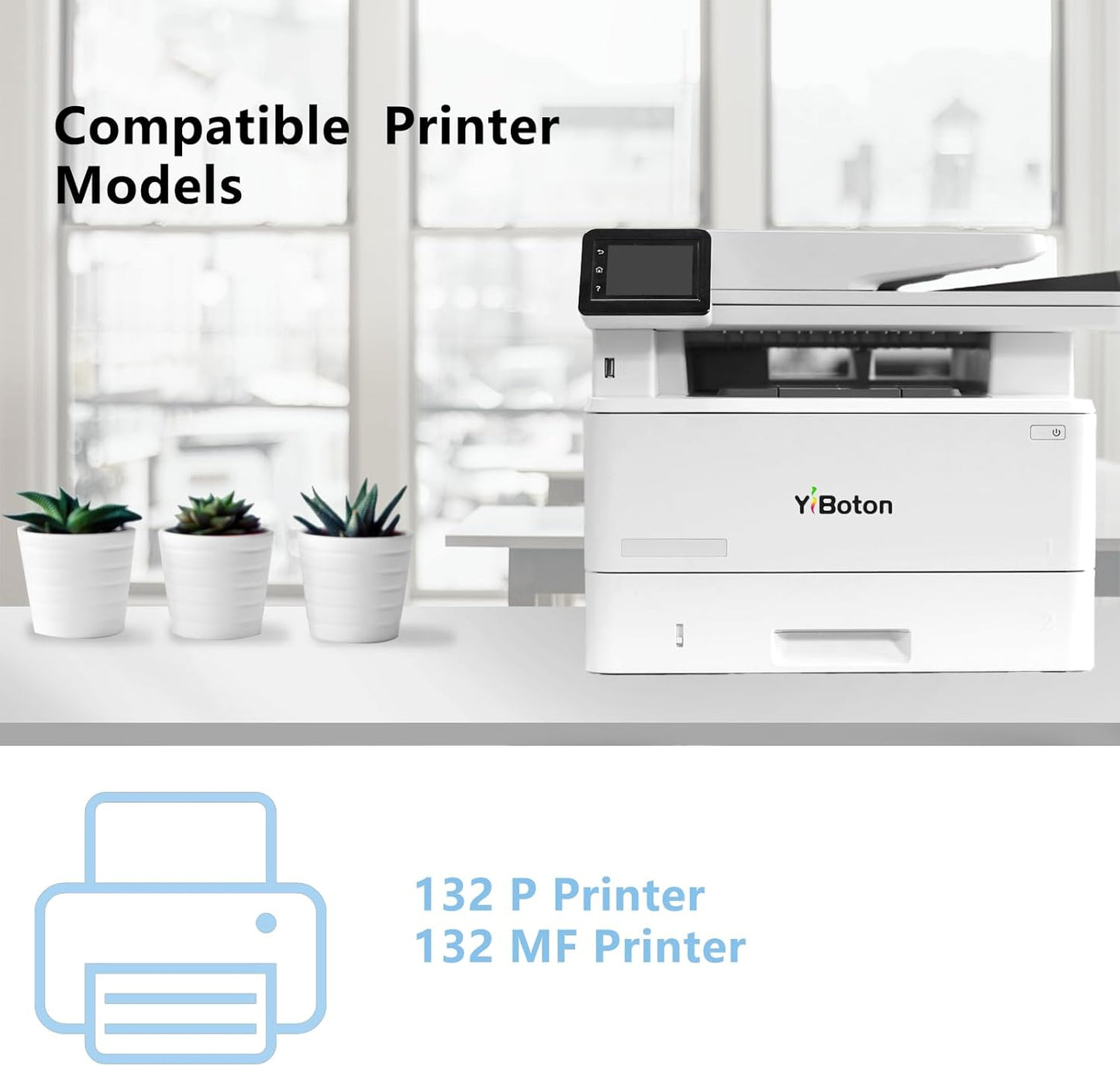 High Yield 132 P and 132 MF Printers Black Toner Cartridge (1-Pack)