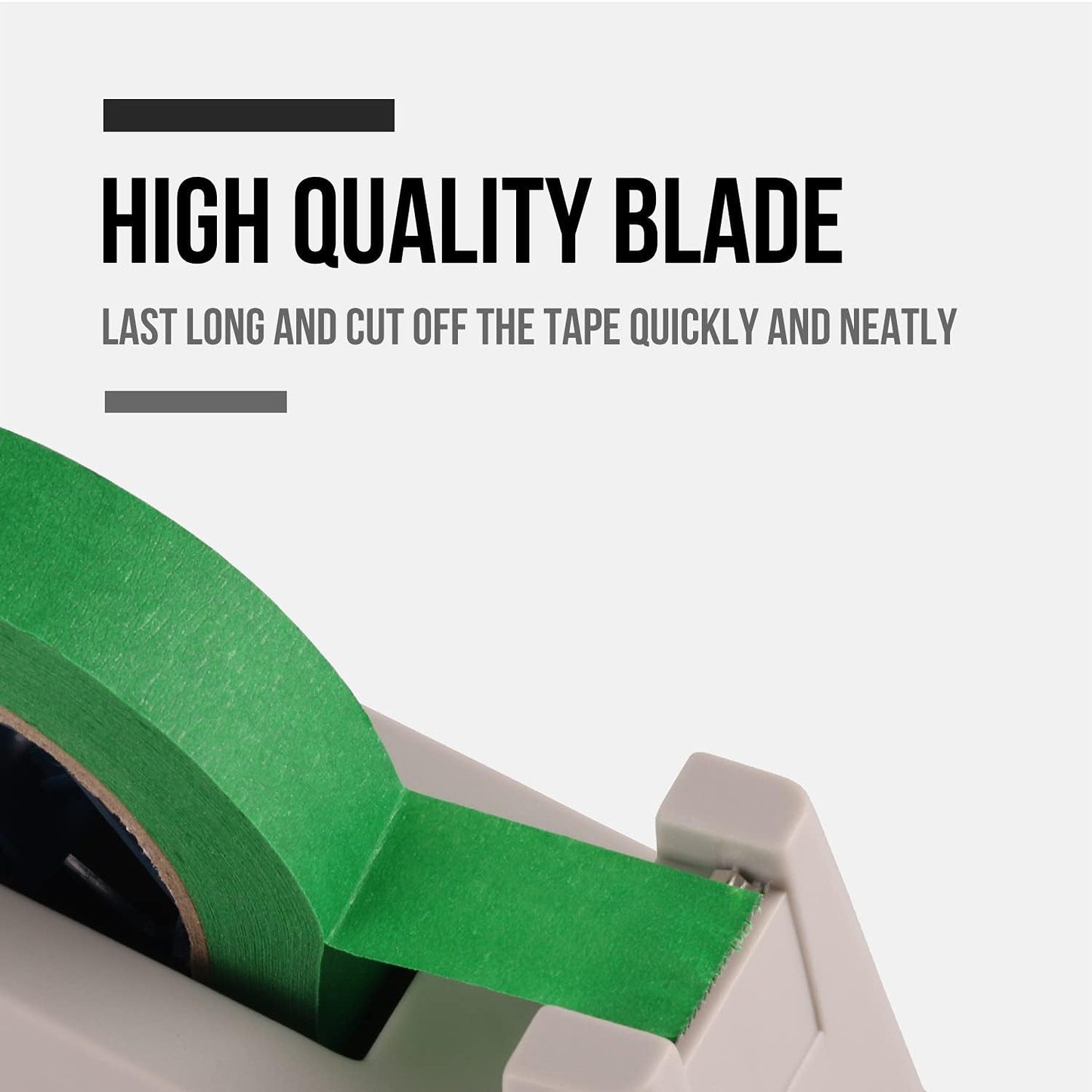 Lichamp Desktop Tape Dispenser Holder with Large 3 inch Core for Masking/Heat Transfer Sublimation/Painters and Freezer/Kitchen Tape,0128GY