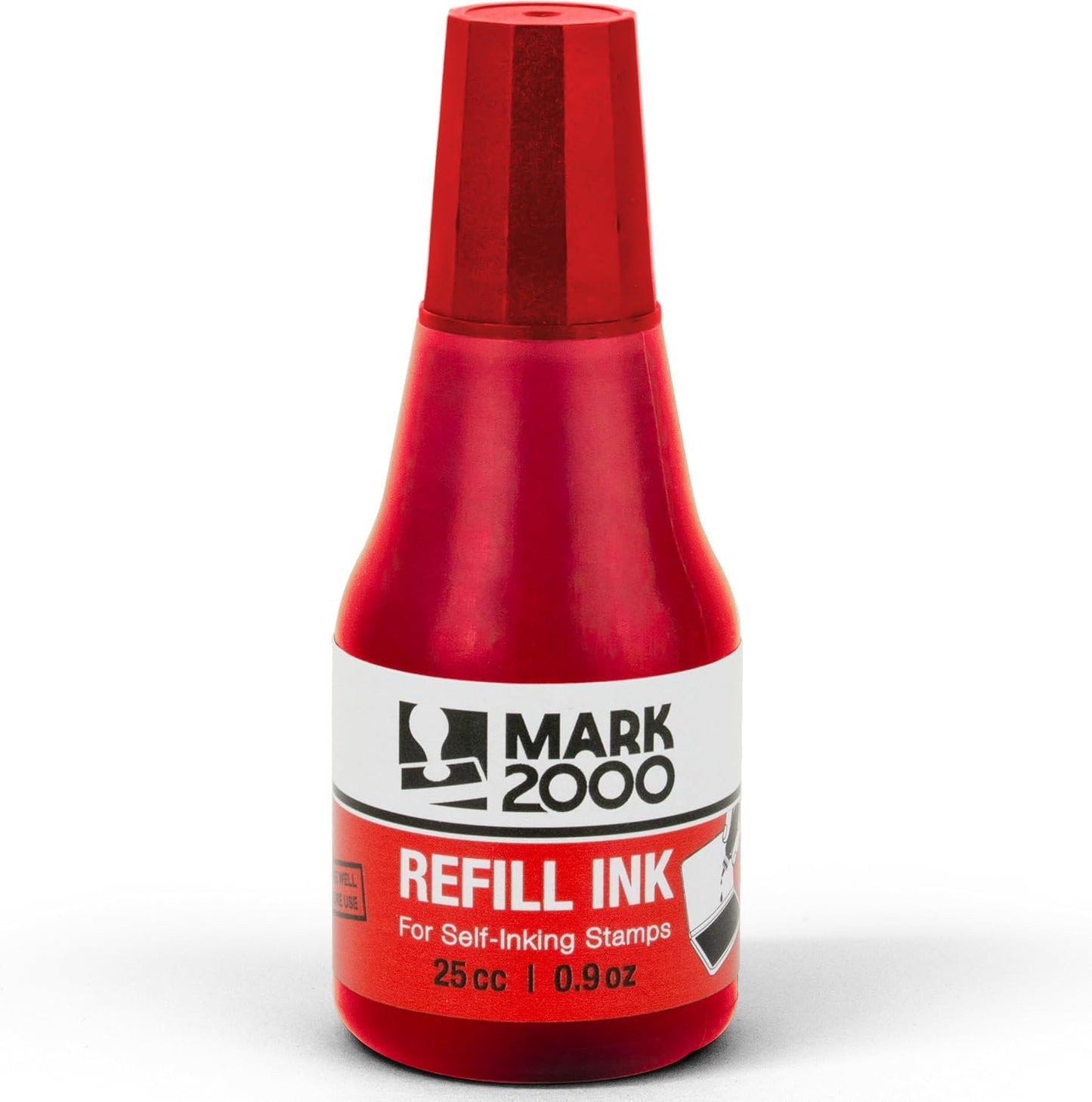 Self-Inking Refill Ink - 2 Pack - Blue & Red - 25cc (0.9oz)