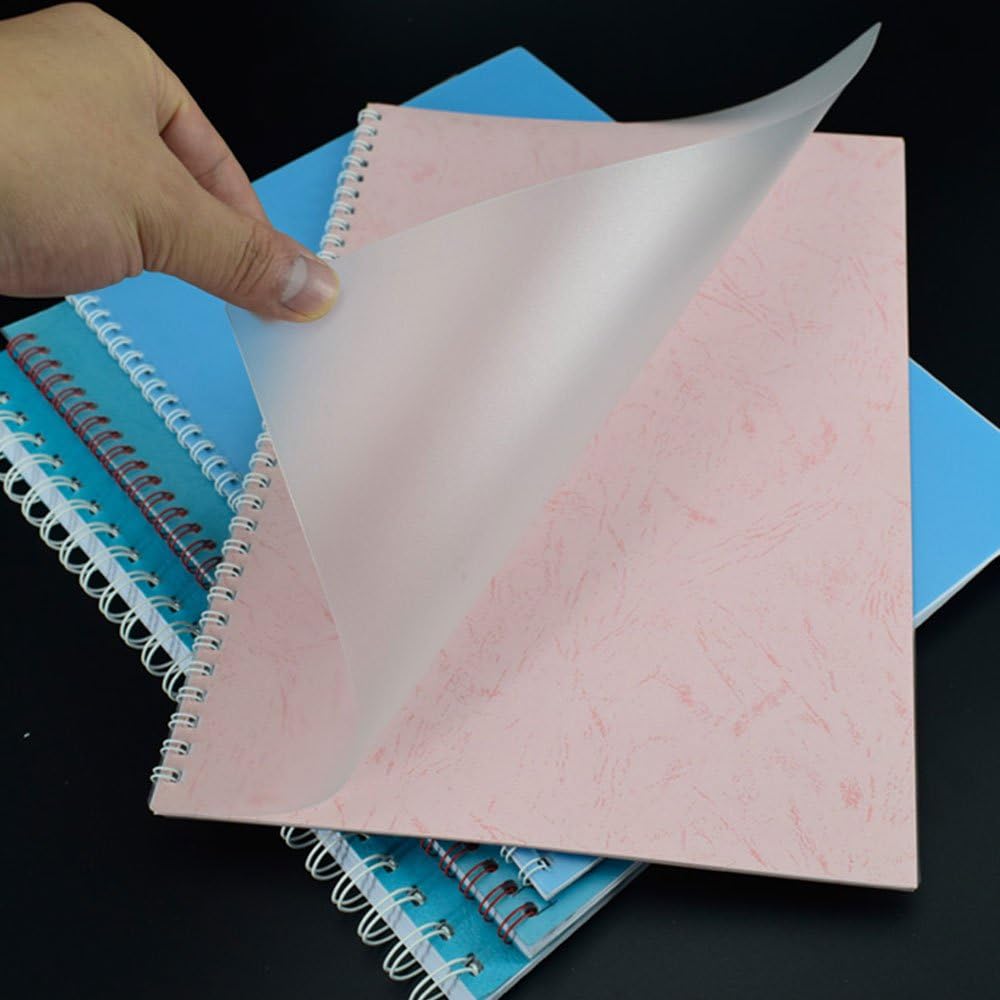 Rayson Frosted Binding Covers - 10 mil Polypropylene (PP) Matte Finish, 8.5" × 11", Durable Un-Punched Plastic Binding Covers, 50/Pack (PP2550MT)