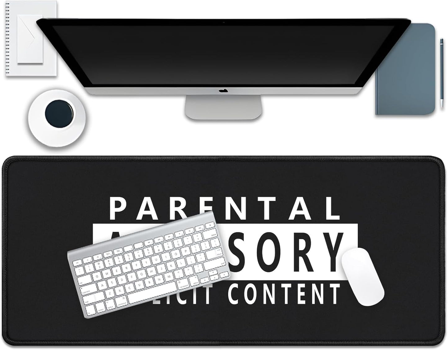 XL Extend Mouse Pad,Large Gaming Desk Pad Mouse Mat with Stitched Edges,Non-Slip Waterproof Rubber Base Mouse Mat for Office Computer Keyboard Laptop Home(27.5x11.8 in)