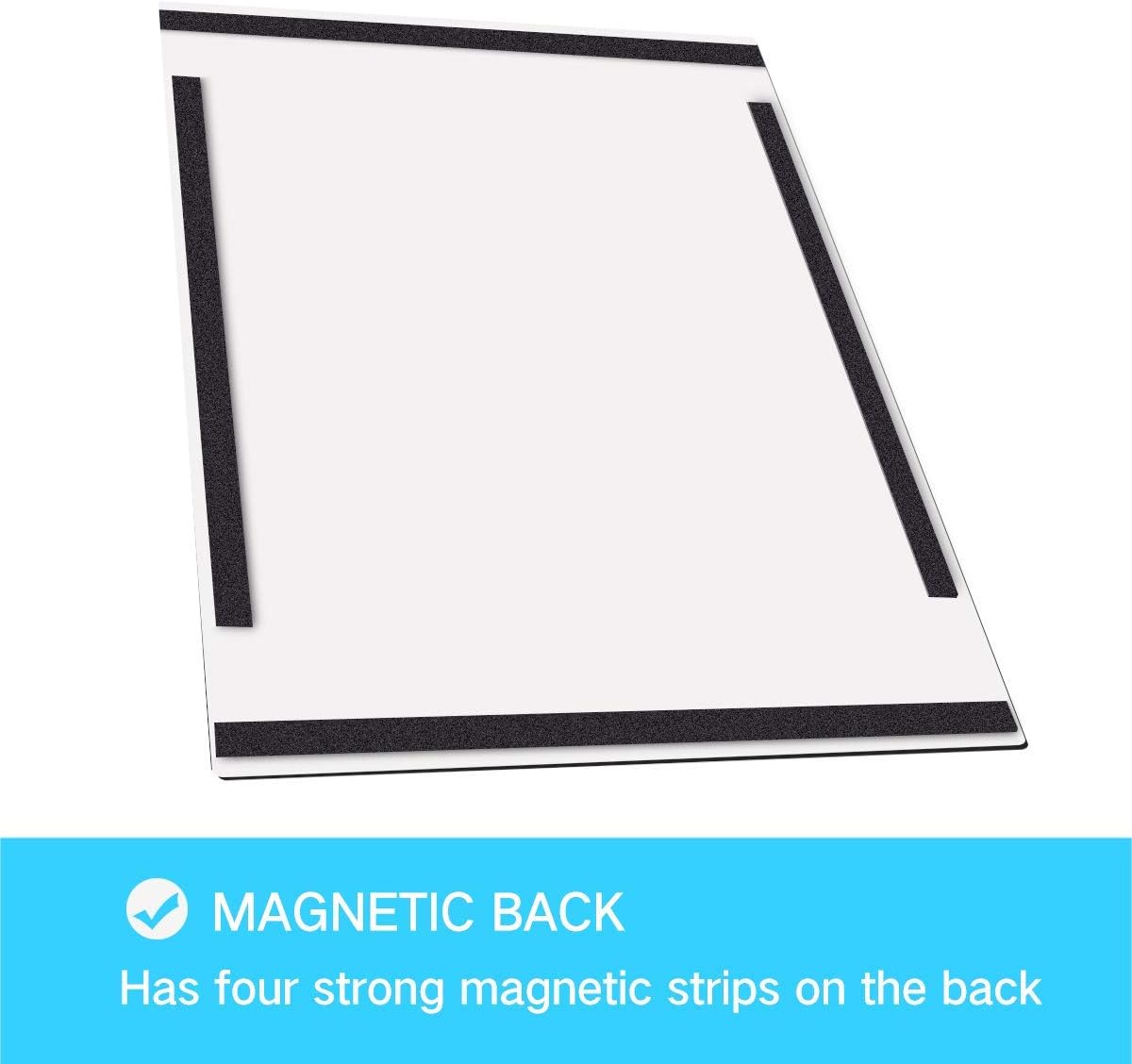 Document Sign Holder Pockets with Magnetic Back, Plastic Poster Picture Notice Display Frame for Fridge/Whiteboard/Chalkboard/Cabinet, 8.5 x 11.6 Inches, Silver, 12 Pcs