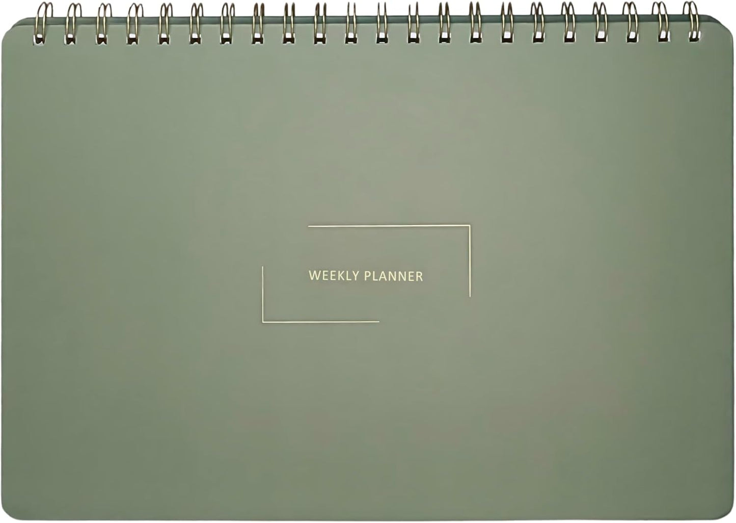 Undated Weekly Planner | 8.25” x 11.75” Work To-Do Notebook | ADHD Academic Organizer | Multi-Layout | Men and Women Planner | College Supplies | Evergreen | Landscape Layout