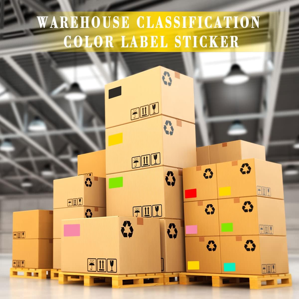 PARLAIM 3 X 5 Red Square Color Coding Stickers, Permanent Adhesive Rectangular Color Coded Inventory Labels 250pcs for Name Tags Moving Box