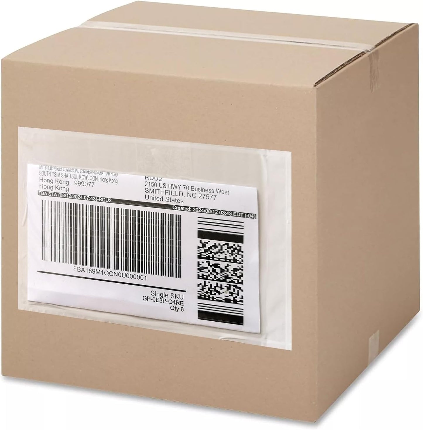 1000 Pcs 7'' x 10'' Clear Packing List Envelopes Adhesive Shipping Label Pouch, Shipping Document envelopes, Clear Face