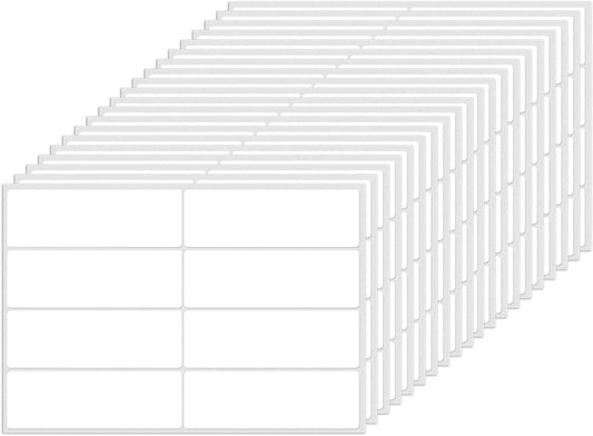 Colored Labels Stickers 3×1 Inch Rectangle Vinyl White Sticker Removable Assorted Color Coding Name Tag for File Folder Classroom Office Inventory Marking 160 PCS