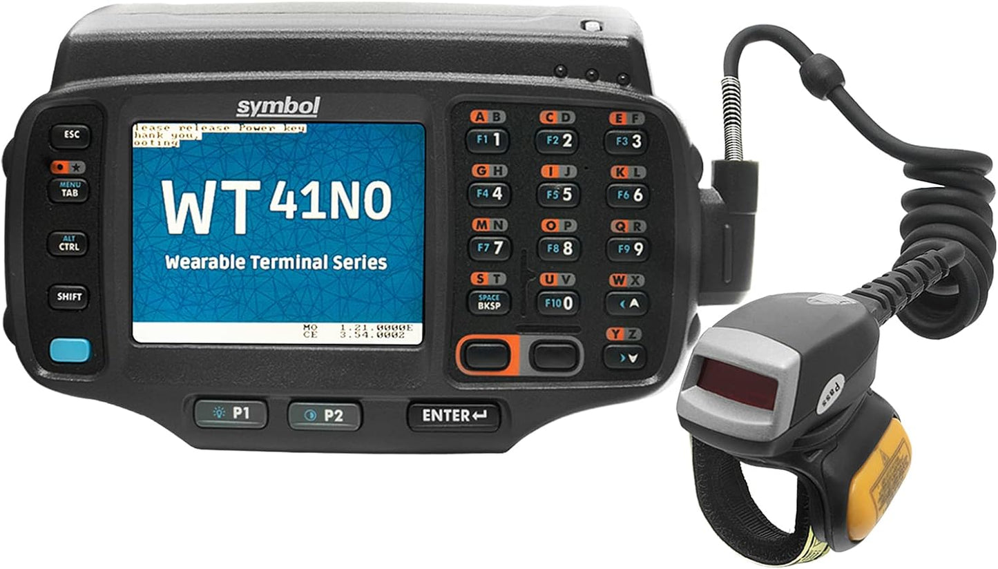 RS419 Ring Scanner for Symbol Zebra WT41N0 WT4090, RS419-HP2000FSR Wearable Ring Barcode Scanner Reader,1D Laser,Cable to ARM Mounted Unit