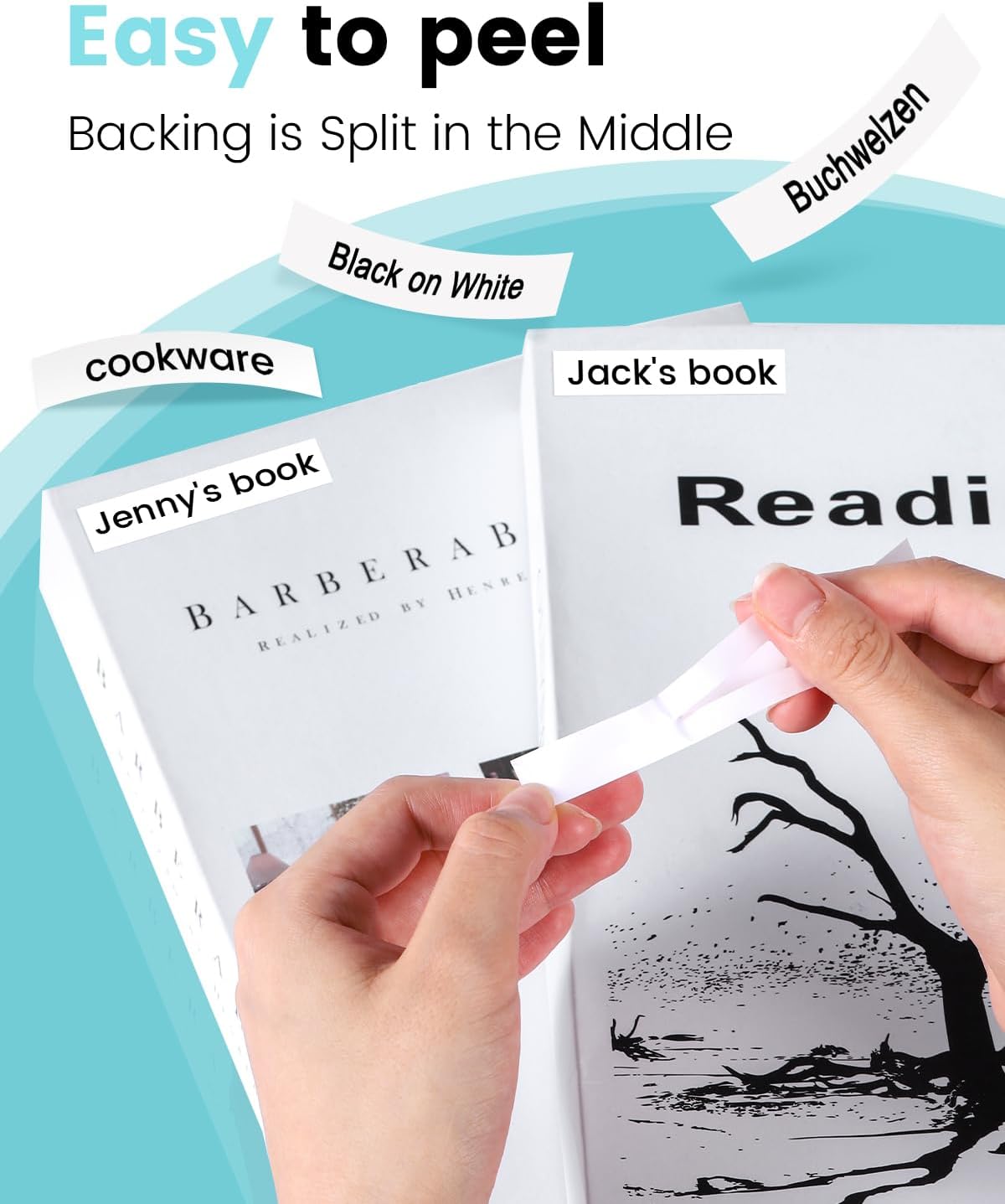 Replacement for P Touch Label Tape 12mm 0.47 Laminated White TZe-231 Compatible with Brother Label Maker Refills TZe231 TZ231 for PT-D200 PT-D210 H110 1280 2030, ½”(0.47”) x 26.2 ft. (8m), 20-Pack