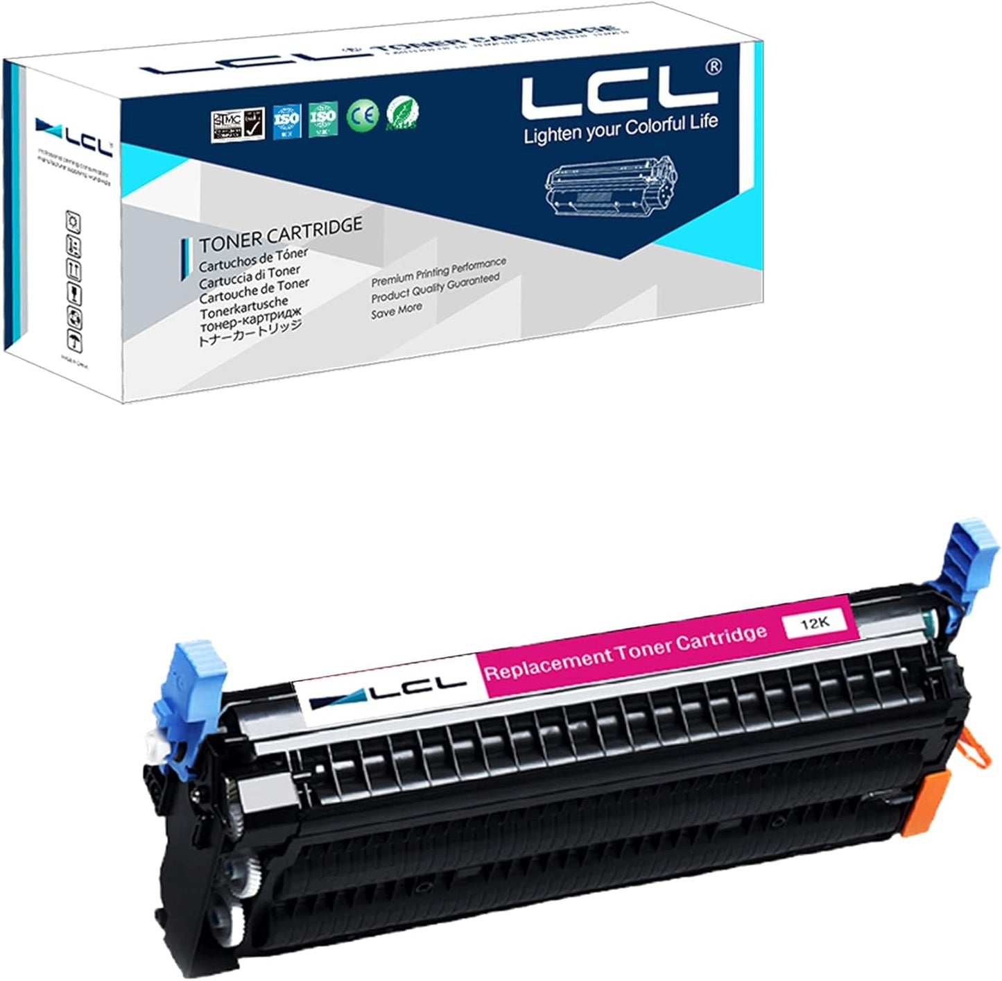 LCL Remanufactured Toner Cartridge Replacement for HP 645A C9733A 5500 5500n 5500dn 5500dtn 5500hdn 5550 5550n 5550dn 5550dtn 5550hdn (Magenta 1-Pack)