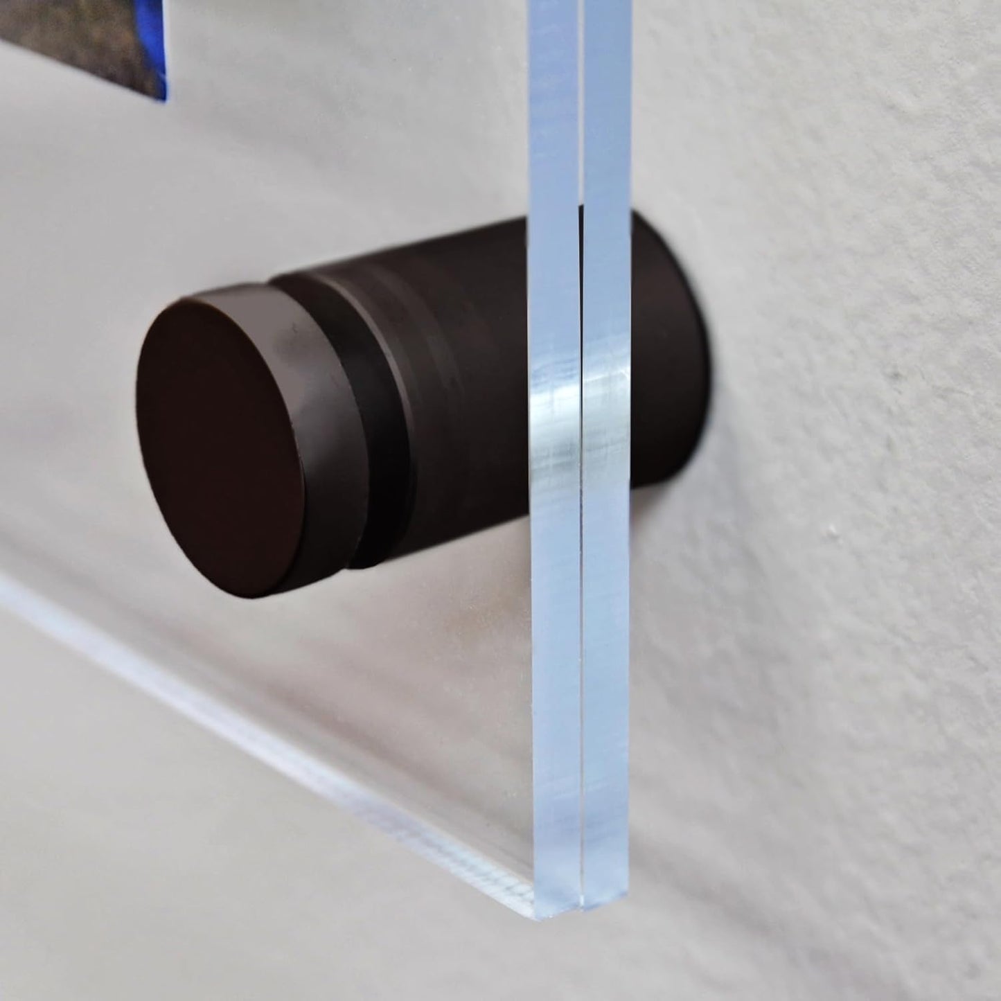 Azar Displays 105512-BLK Acrylic Floating Double Panel Wall Frame,9" x 12" Graphic Size, Overall Frame Size: 13" x 16", Black