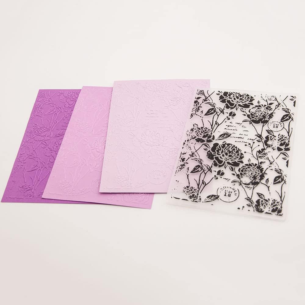 NZJ 3D Christmas Flower Summer Frame Butterfly Plastic Embossing Folders for Card Making, Scrapbooking and Other Paper Crafts