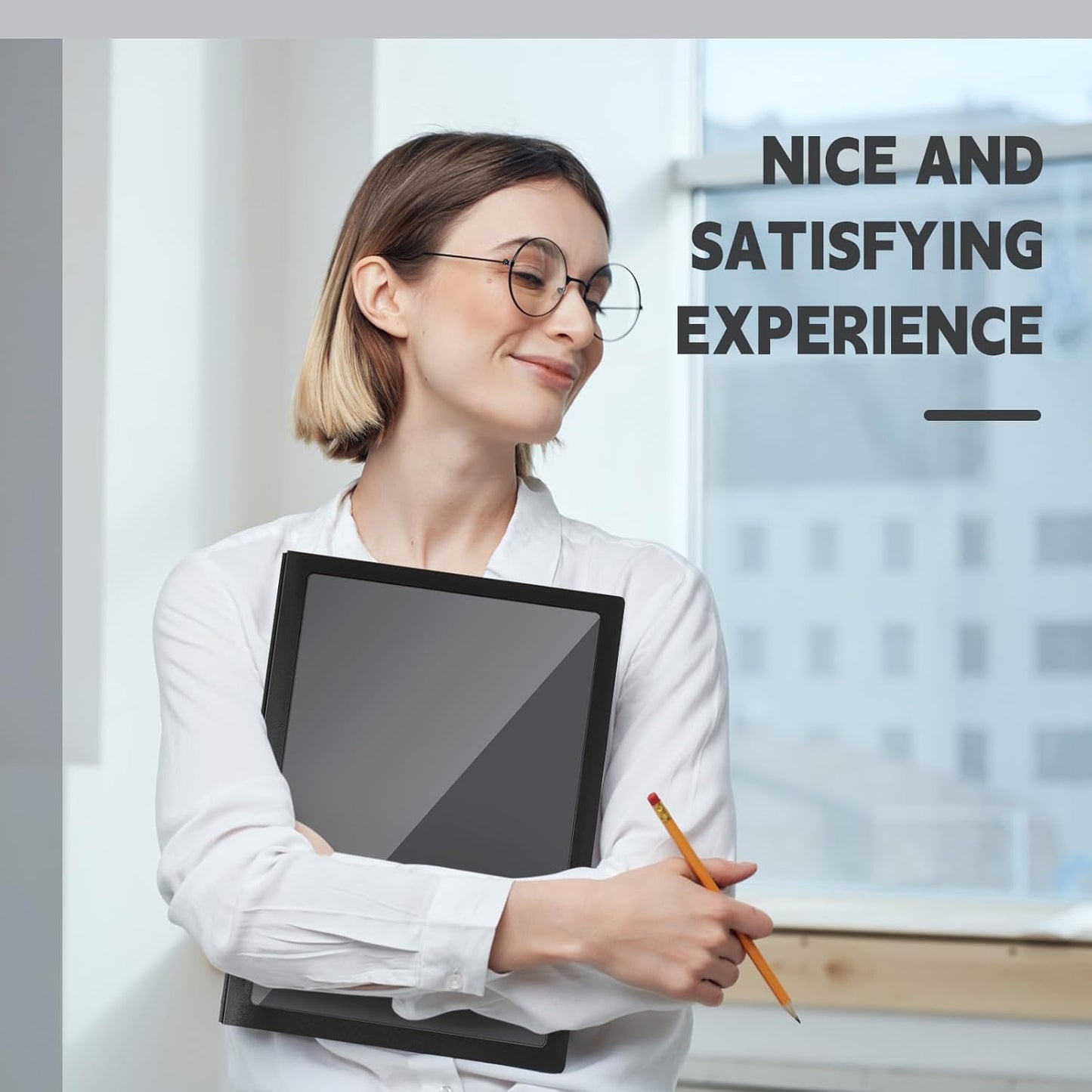 Teling 24 Pcs Plastic Folders with Front Clear Pocket and Business Card Holder 2 Pocket Folders Letter Size Paper for School Office Supplies Nice Gift for Christmas New Year School Supply (Black)