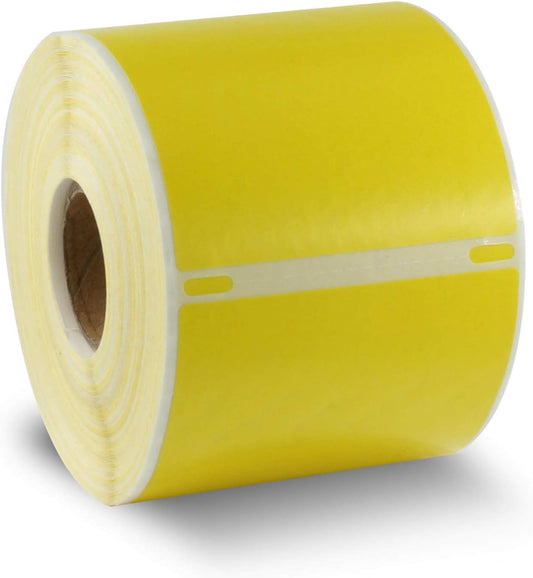 BETCKEY - Compatible DYMO 30256 (2-5/16" x 4") Replacement Shipping Labels - Compatible with Rollo, DYMO Labelwriter 450, 4XL & Zebra Desktop Printers[300 Labels, Yellow]