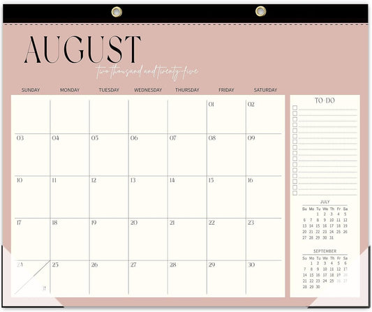 Guasslee Large Desk Calendar 2025-2026, 19-Month Large Hanging Desk/Wall Calendar From 2025 June-2026 December, 17" X 22" School Year Monthly Planner With Thick Paper For Office Home School Organizing