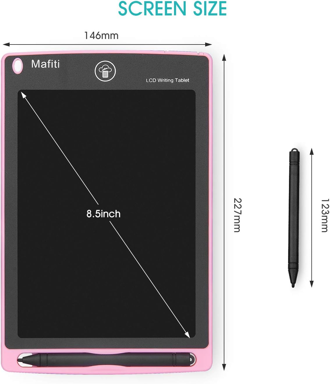 Mafiti 3 Pack LCD Writing Tablet 8.5 Inch Electronic Drawing Pads Doodle Board Travel Toys for Kids Portable Ewriter Gifts for Boys Girls 3 4 5 6 Year Old