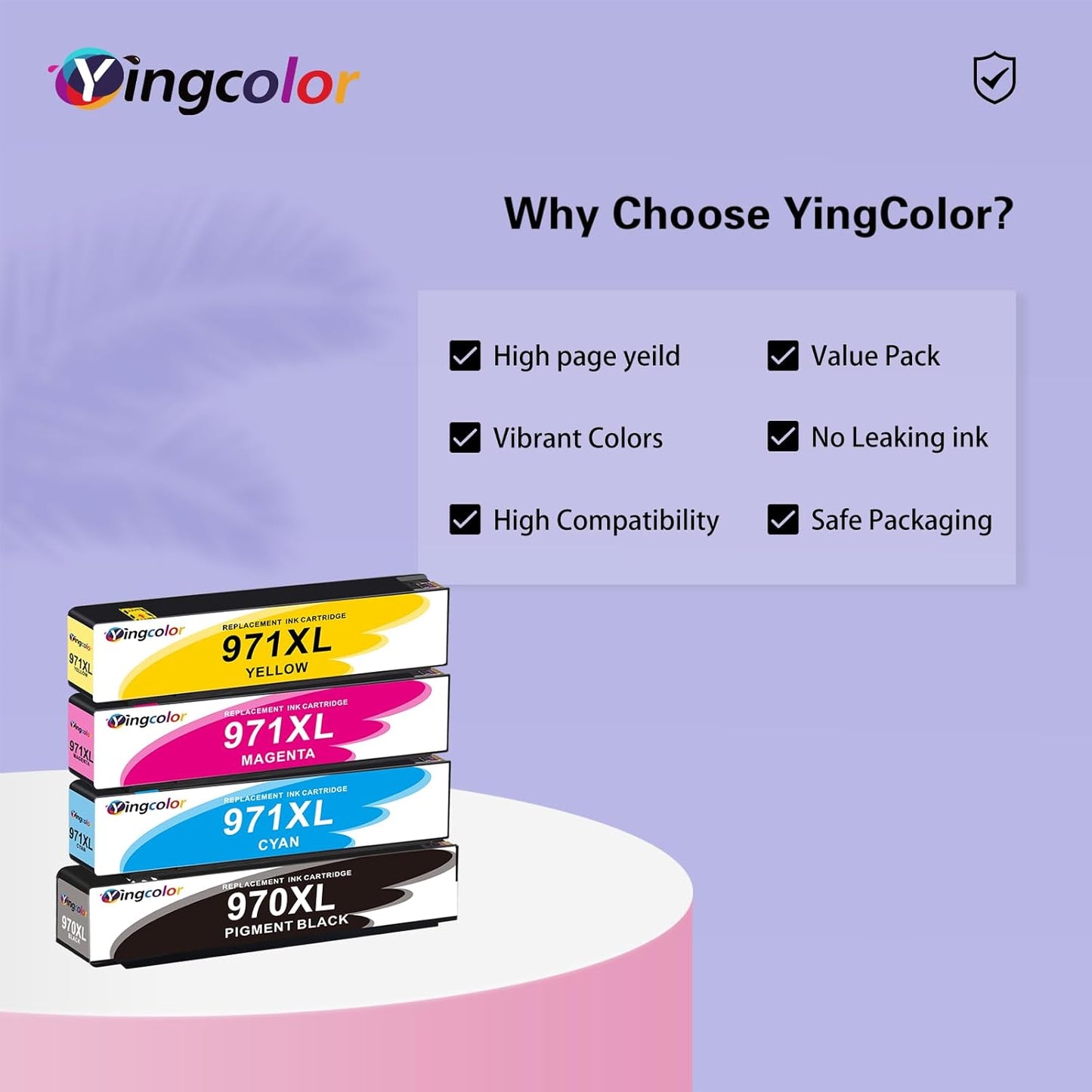 971XL 970XL Ink Cartridges Replacement for HP Ink Cartridges 970 971 Compatible with HP X576dw X476dw X476dn X551dw X451dn X451dw Printer-(970xl 971xl Ink bk c m y) 4 Packs