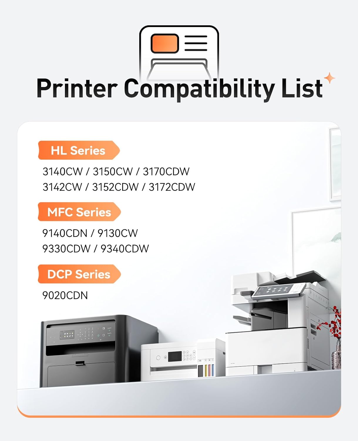 DR221CL Drum Unit (Not Toner)4-Pack Compatible for Brother DR-221CL Imaging Drum for MFC-9130CW HL-3170CDW MFC-9340CDW HL-3140CW 3150CW MFC-9330CDW 9140CDN DCP-9020CDN Printer Black Cyan Yellow Magent