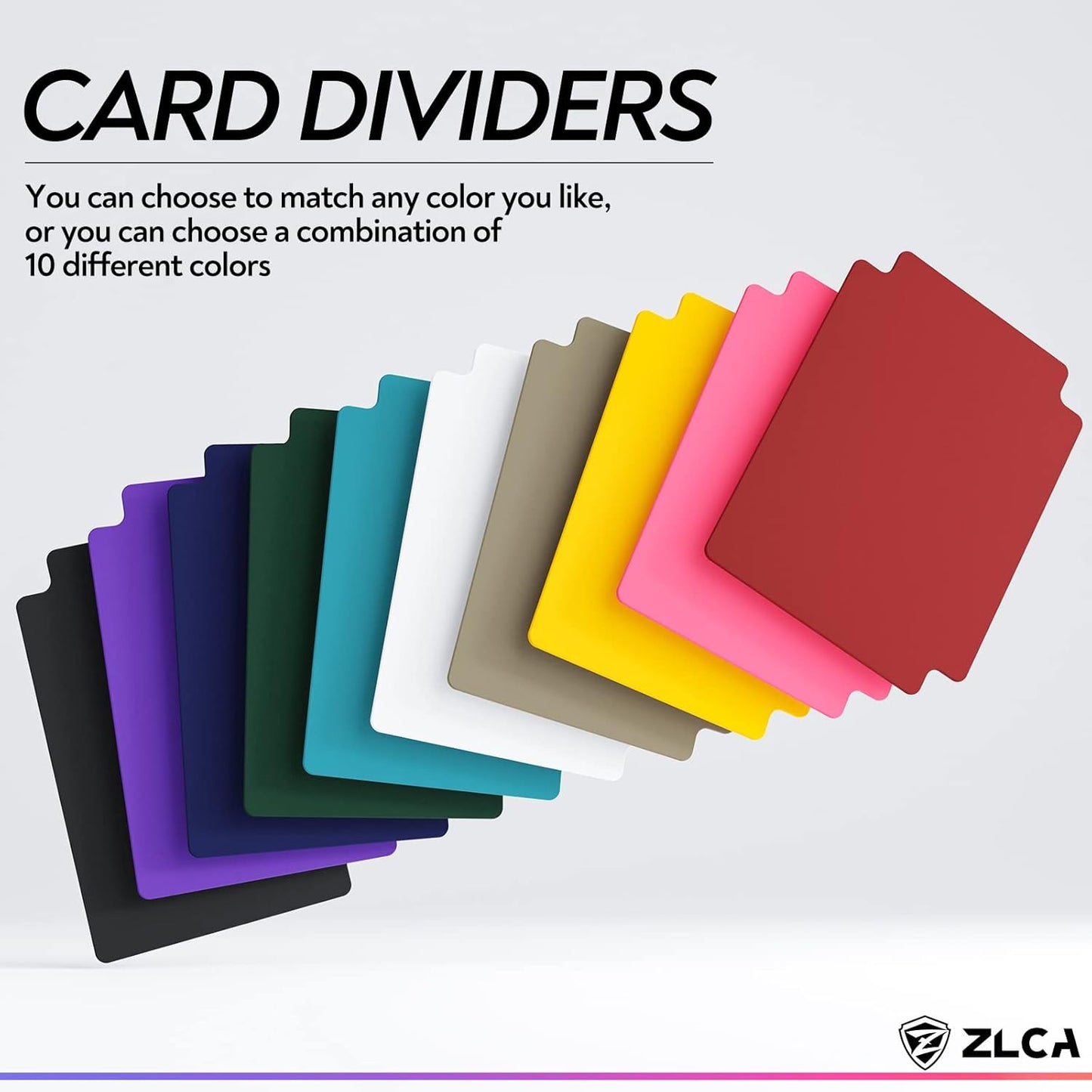 ZLCA Trading Card Dividers with Tabs 2.75 x 3.76 Inch (50, Corlorful)