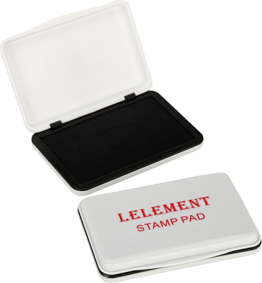 Ink Pads for Stamps | Black Ink Stamp Pad | Rubber Stamps Ink Pad - Premium Quality Felt Pad for Stamps | Stamp Pads | Large Size