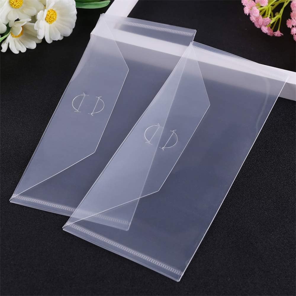 Large Die and Stamp Storage Envelope Bags 10 Pieces 7x5inch and 10 Pieces 9.4x3.9inch Resealable Clear Plastic Seal Bags Storage Case for Cutting Dies Stencil Album Stamp Crafts for DIY Scrapbooking