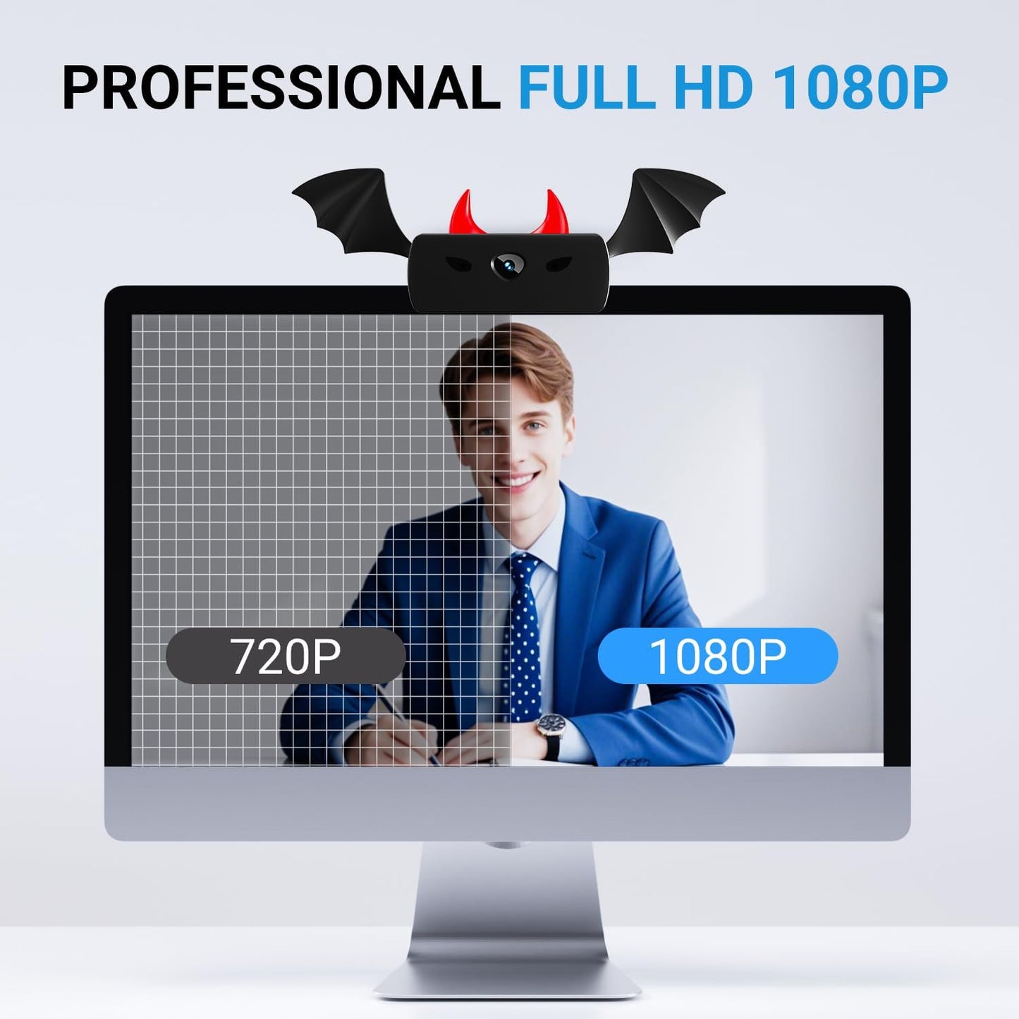 Webcam,Webcams for PC,HD 1080P Web cam,Noise Cancellation,Plug & Play USB Webcam for Laptop, Desktop, PC, Mac, Zoom, Skype, Streaming