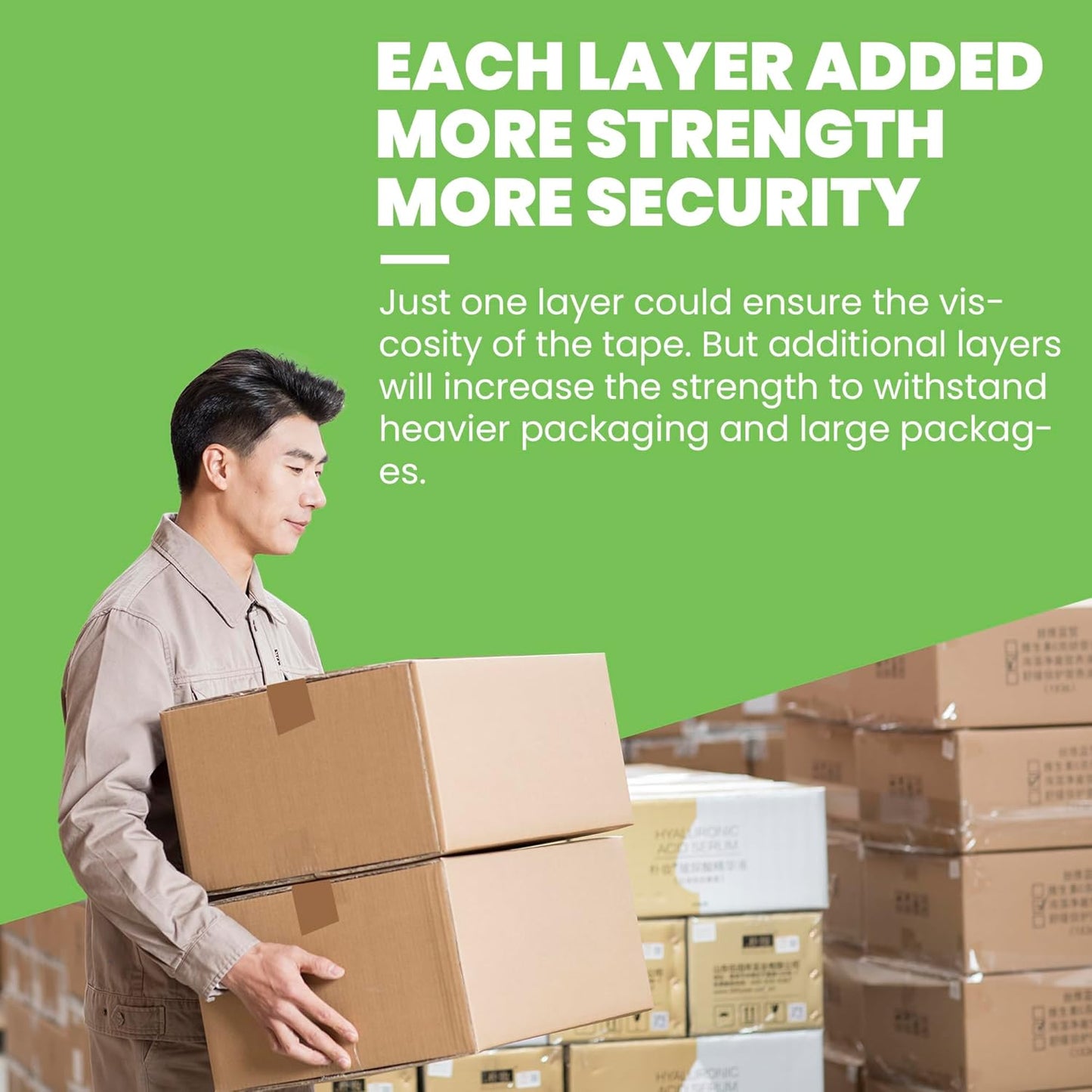 Eco-Friendly Kraft Paper Tape, Biodegradable Heavy Duty Packing Tape 2Inch x 55Yard, Recyclable Packaging Tape Self Adhesive Box Tape for Shipping, Sealing, Moving & Masking, 12Rolls