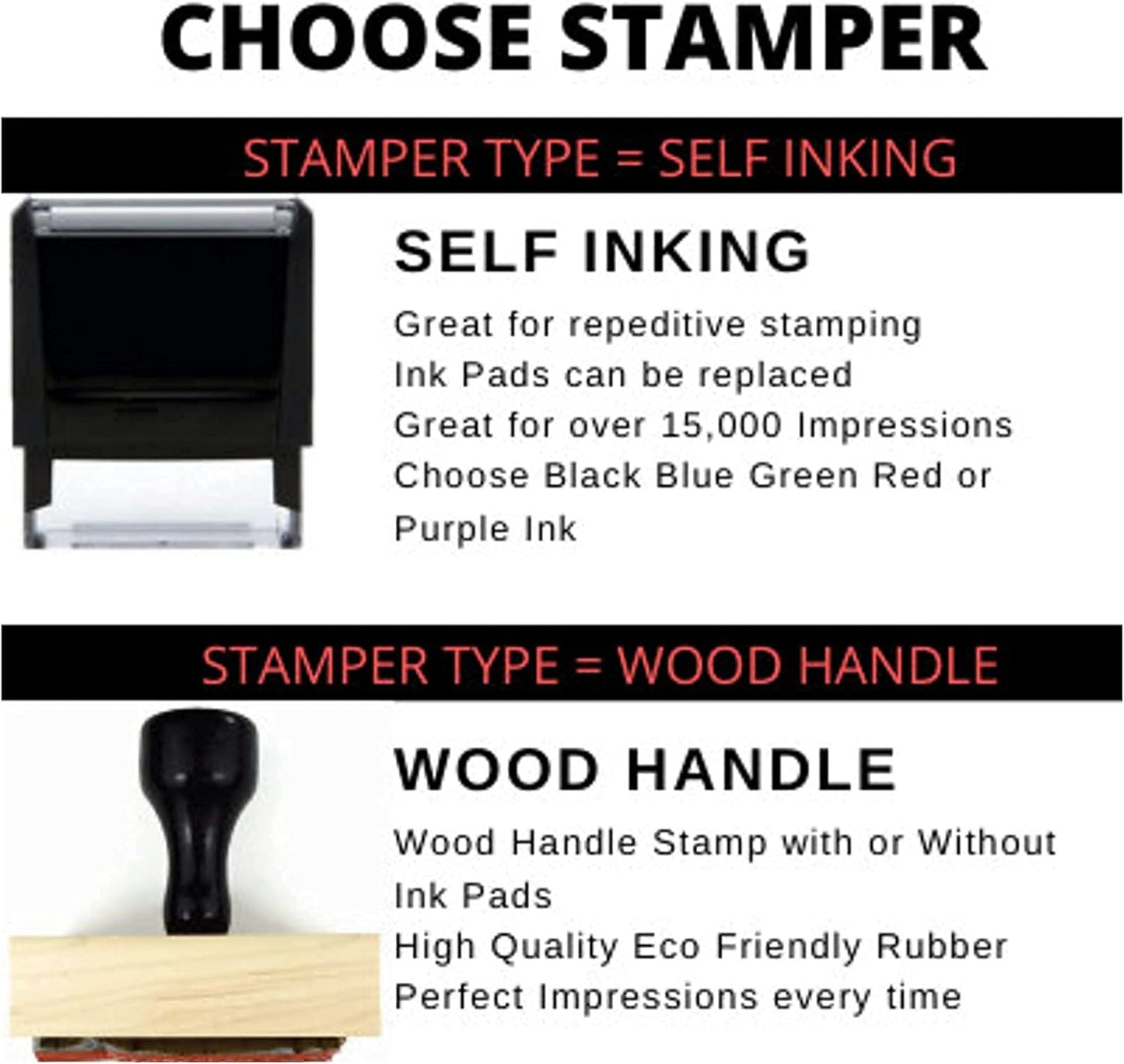 Return Address Stamp, Custom Address Stamp, Self Ink Return Address Stamp, Custom Rubber Stamp, Self Inking Stamp (Modern)