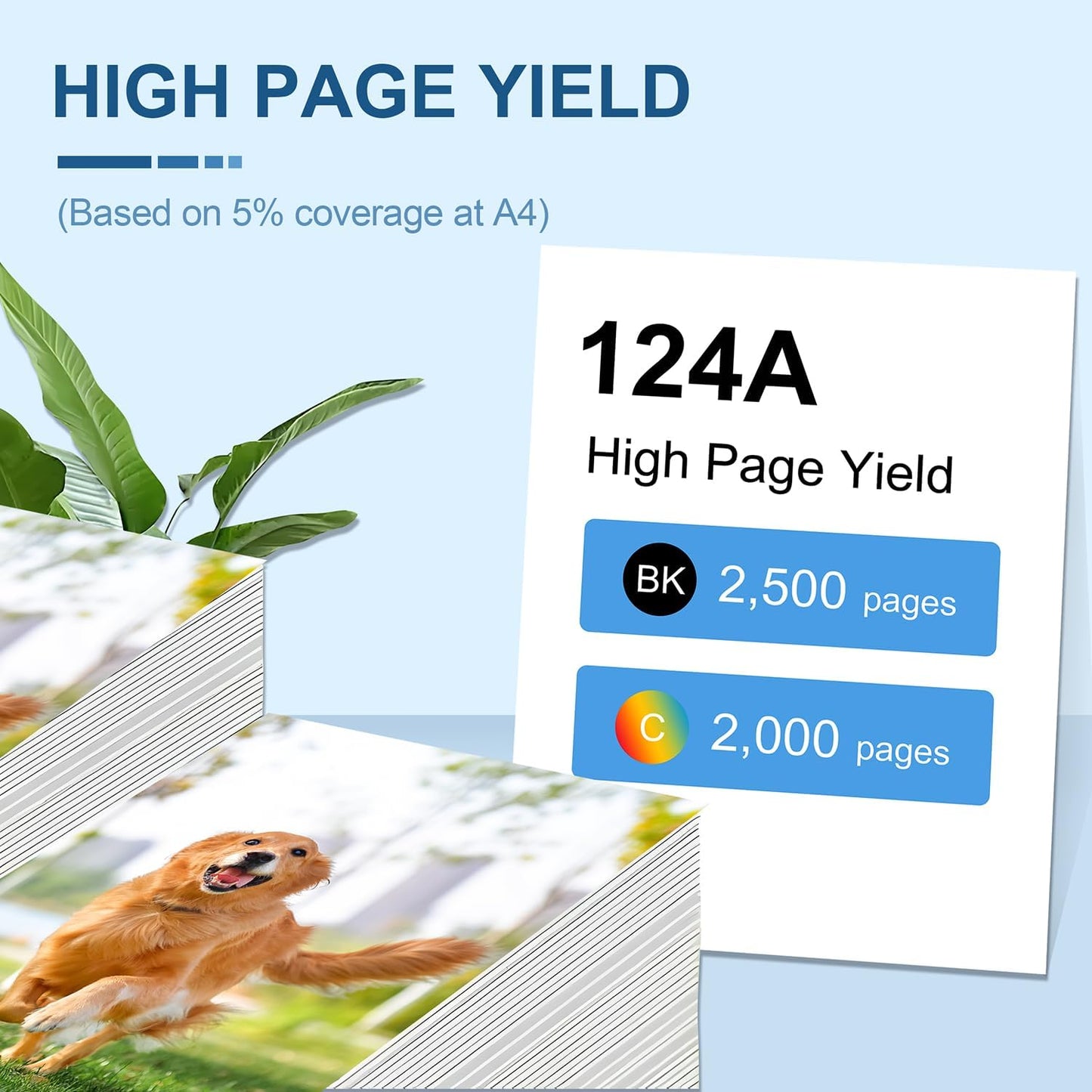 124A Toner Cartridges 4 Pack(with Chip) Remanufactured Compatible for 124A Q6000A Q6001A Q6002A Q6003A 124A Toner use for Color 2600n 1600 2605 1015 1017 Series Printer(Black Cyan Magenta Yellow)