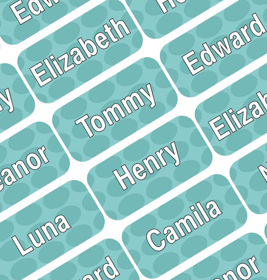 Personalized Waterproof Name Labels Press and Stick Custom Name Stick on Clothing Labels. Customized Up to 3 Lines Great for Camp & Daycare