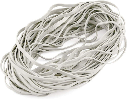 Coopay 12 Inches Extra Large Rubber Bands, 30 Pieces Heavy Duty Trash Can Band Bulk, Strong Elastic for Office Supply School Home, Garbage Cans, File Folders (White)