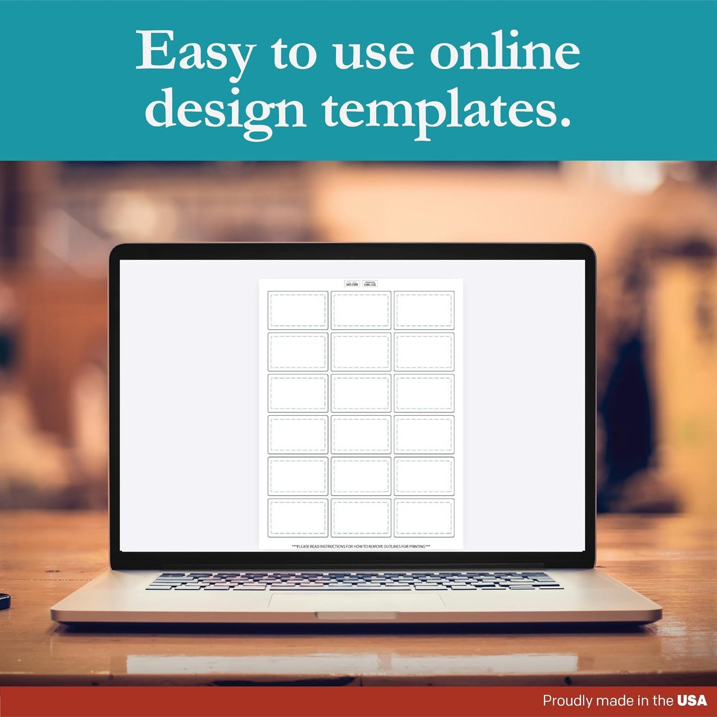 Premium Label Supply White Sticker Rectangle Labels – 2.5" x 1.563" – Laser/Inkjet Compatible – (18 per Sheet), 1000 Sheets – 18,000 Total Adhesive Labels