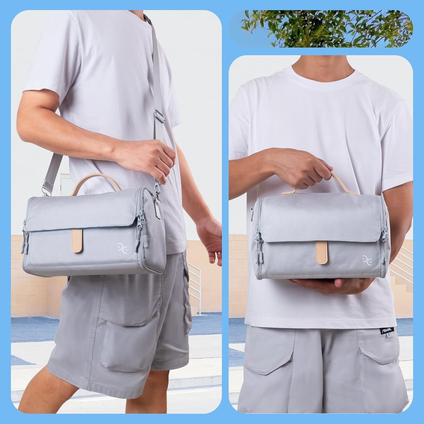 Marker Pens Storage Tote Handbag, Up to 160 Pens, Crossbody Bags Causal Shoulder Bag for Artists,Hobbyist