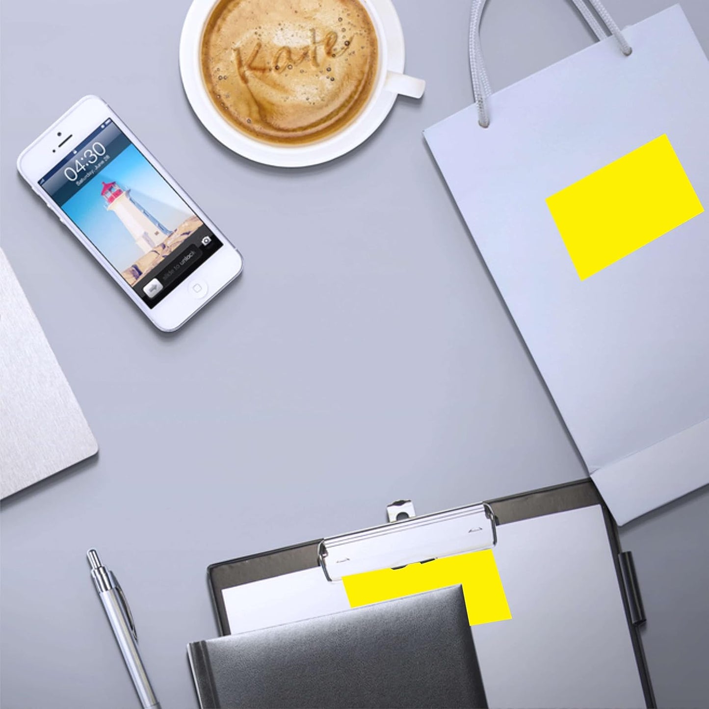 PARLAIM 3 X 5 Inch 250 Per Roll Rectangle Inventory Color Coding Labels,Roll Square Label Stickers for Home (Fluorescent Yellow)