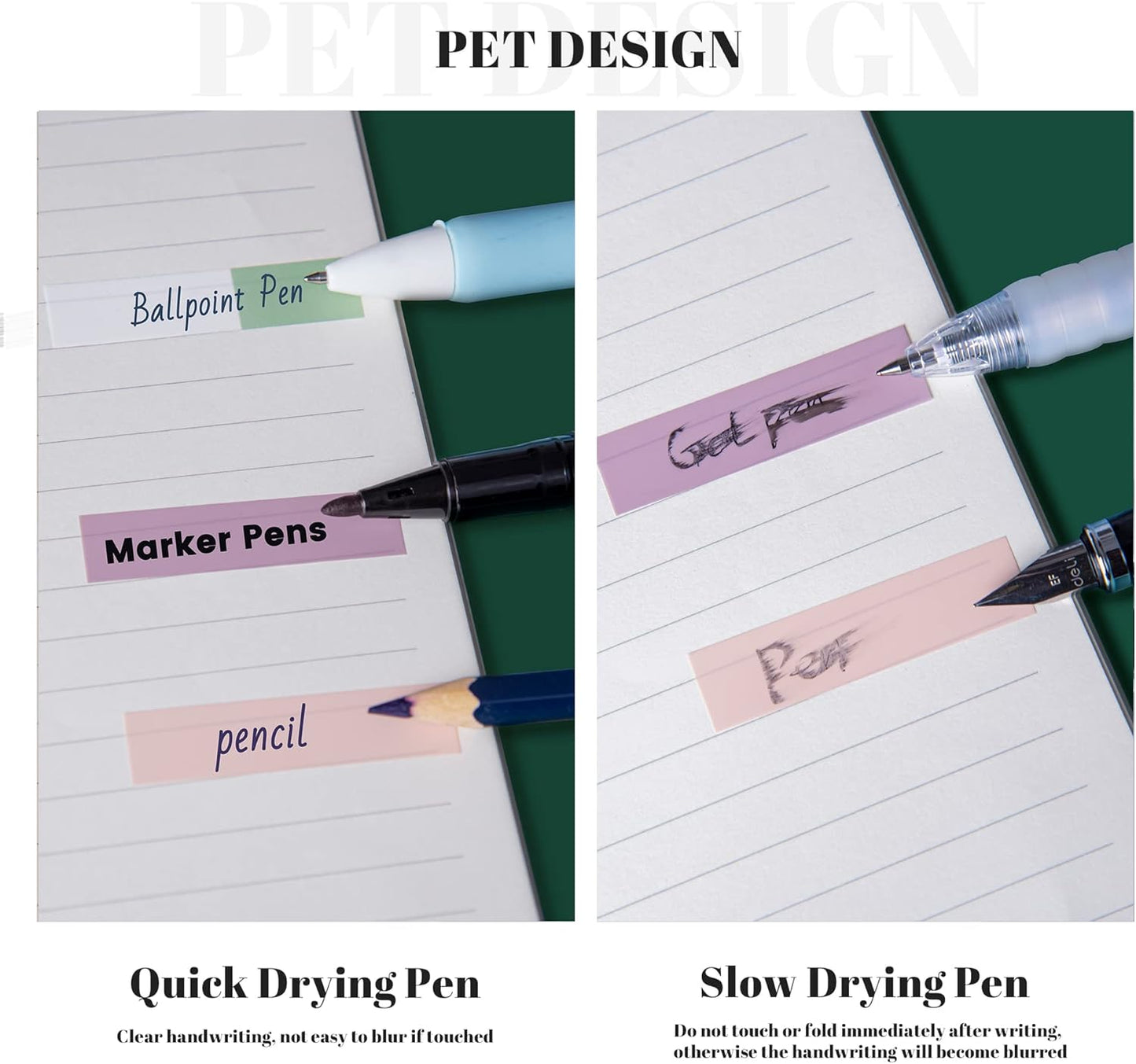 Golcellia Sticky Tabs, 70 Colors, 1400 Pieces, Repositionable Labels, Index Tabs