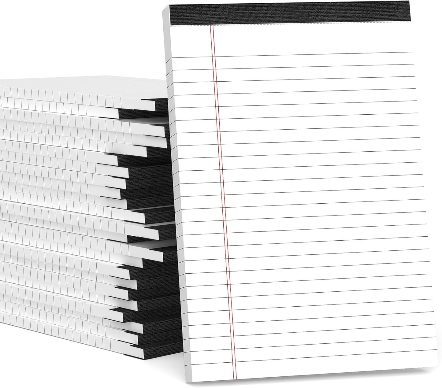 24 Pack Small Legal Pads 5x8 White Note Pads 5x8 College Ruled Paper Tablets for Office 80 GSM Paper Pads Narrow Ruled Legal Pad White Small Notepad 30 Sheets Writing Pad Lined Notepads for Office