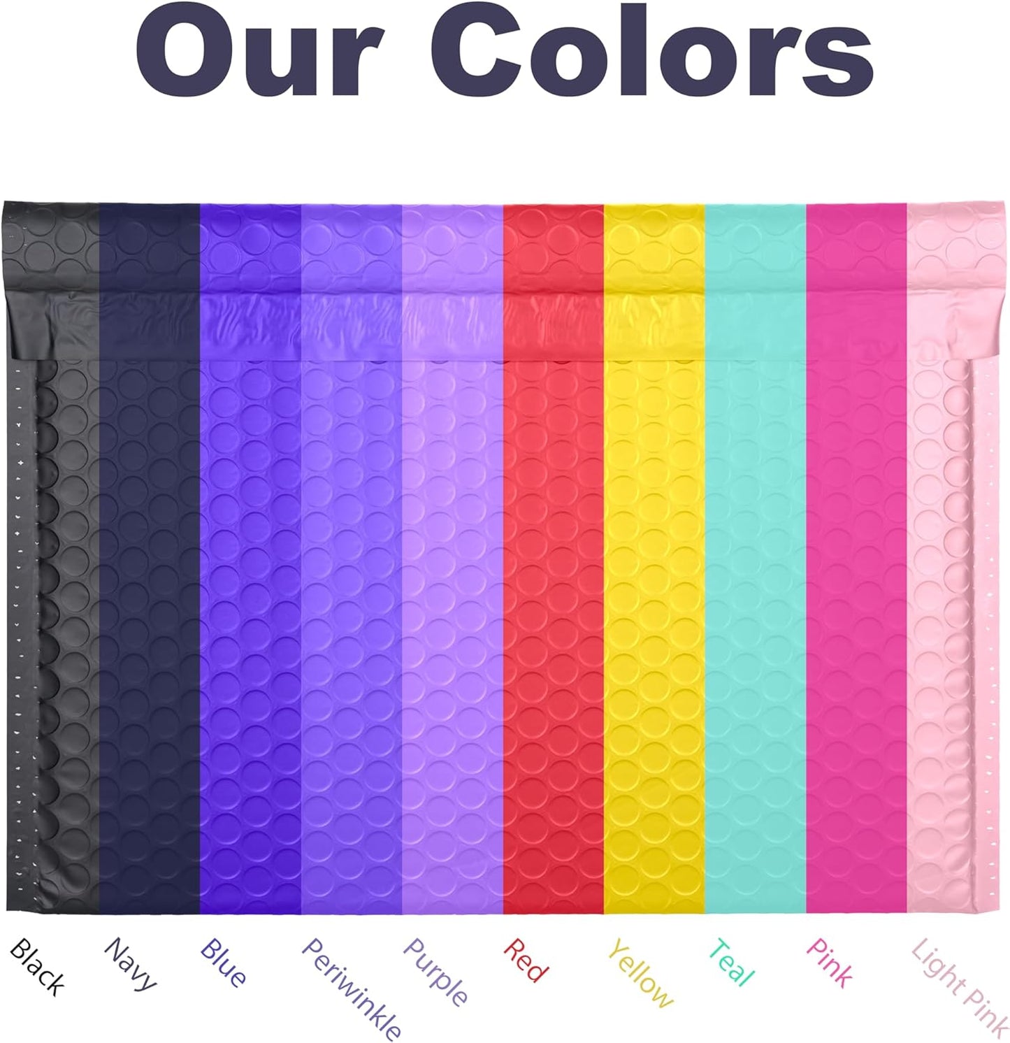 Periwinkle Side-Loading Bubble Mailers 16 x 11 Inches,Self-Seal Padded Mailing Envelopes, Pack of 27