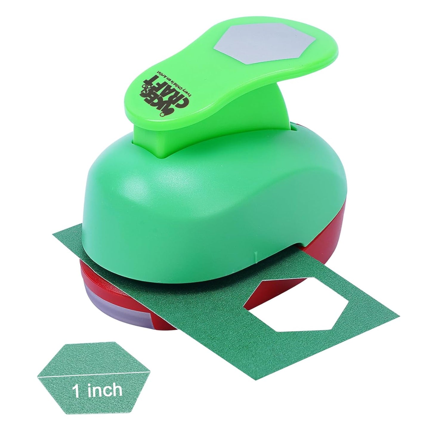 Hexagon Paper Punch, 1 Inch Hexagon Punches for Paper Crafts, Hole Punch for Making Scrapbook Layout, Memory Books, Wedding Cards, Journals, Gift Tags, Homemade Confetti