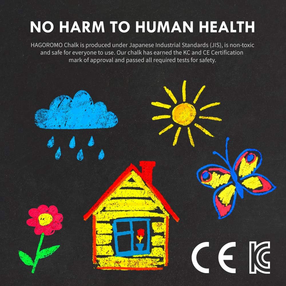 HAGOROMO Fulltouch Color Chalk 1 Box [72 Pcs/Yellow]