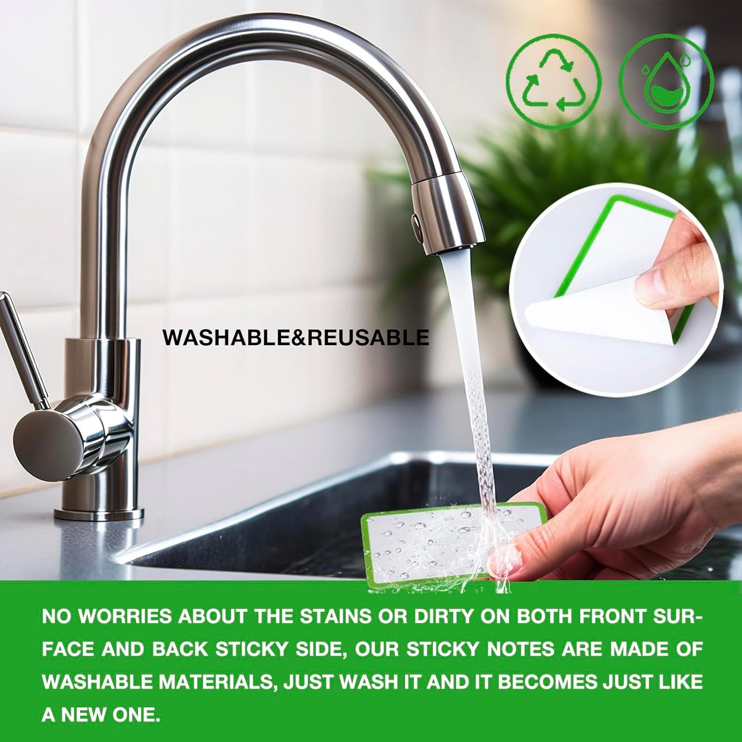 SVNOOC Removable Dry Erase Labels Reusable Sticky Notes 24pcs Name Tag Label Plate Rainbow Nano Sticker in 12 Colors for Whiteboards Locker Fridge School Office Home (2-x-4-inch)