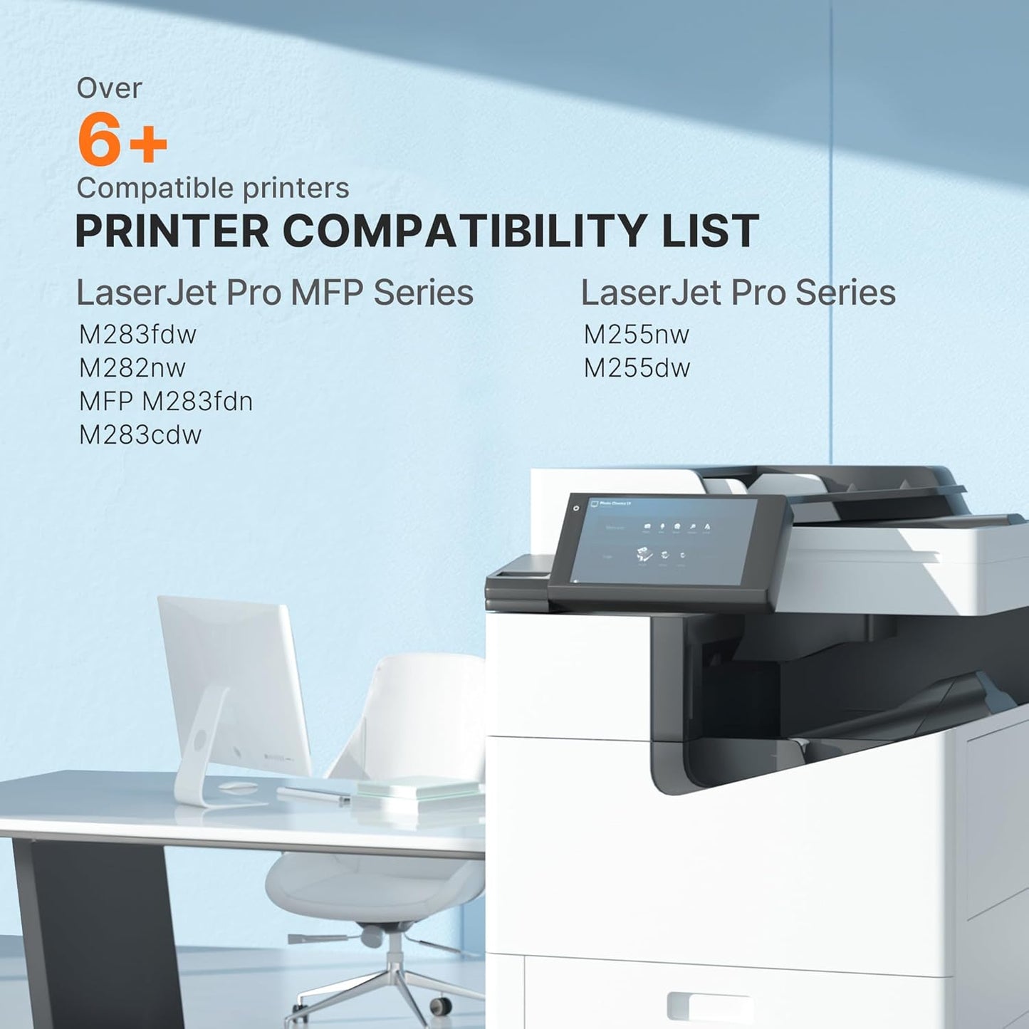 E-Z Ink 206X Toner Cartridges 4 Pack High Yield Compatible for HP 206X 206A W2110X W2110A to Use with HP Color Laserjet Pro MFP M283fdw M283cdw M283fdn M282nw M255dw M255nw M283 (with Chip -B/C/Y/M)