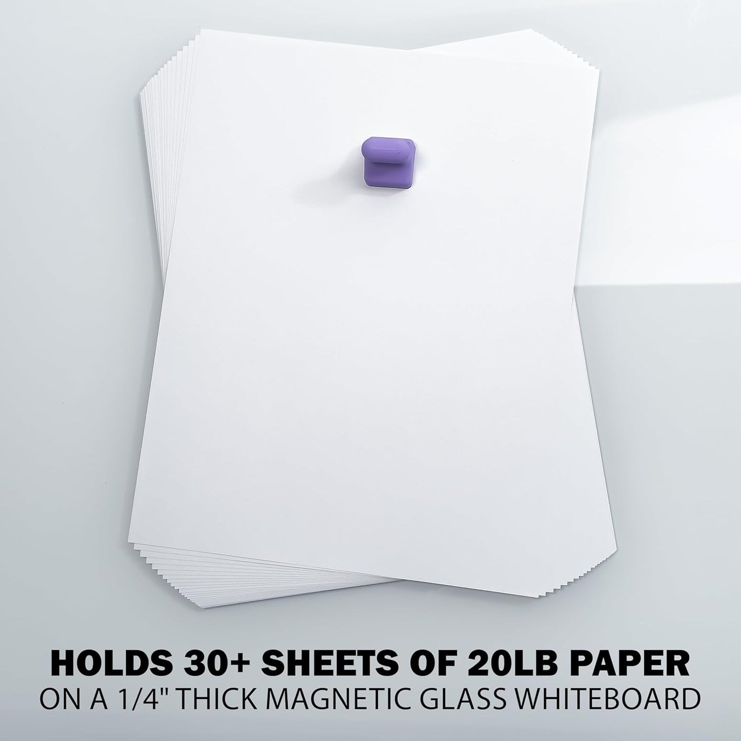 Glassboard Studio MiniPawn Magnet - Strong Neodymium Rare Earth Magnets for Fridge, Whiteboard, Locker & Magnetic Glassboards - Ideal for Crafting & Office Use - Strong Fridge Magnets (Snow White, 12)